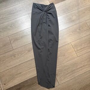 SKIMS Dark Gray Twist-Front Maxi Swim Sarong Size XXS